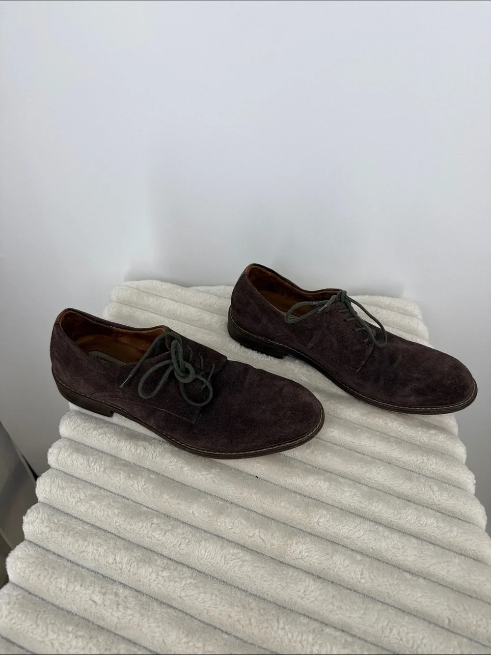 Kenneth Cole NY Winston Suede Derby Lace Up shoes Sz 7.5